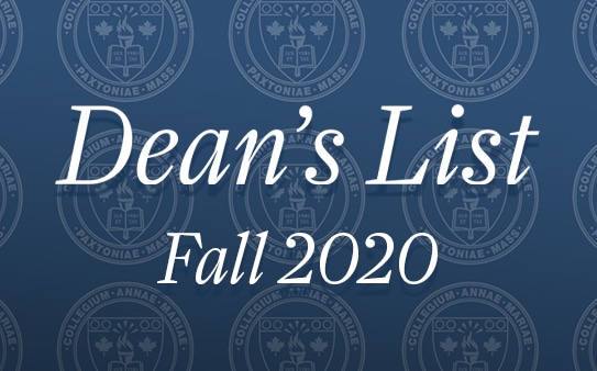 Fall 2020 Dean s List Anna Maria College