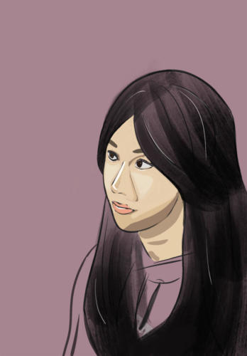 Emily Lyu & Kylie Nguyen - Self Portrait - Digital (Procreate On Ipad, Collaborative Work) - Worcester Academy