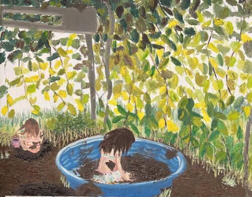 Mackenzie Correa - Hidden And Innocent - Oil - Oakmont Regional High School